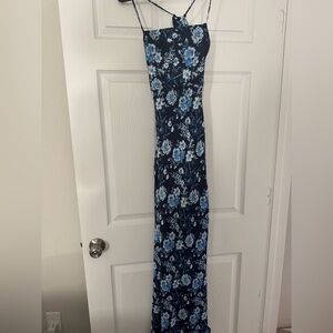 Altar'd State Navy Floral Maxi Dress